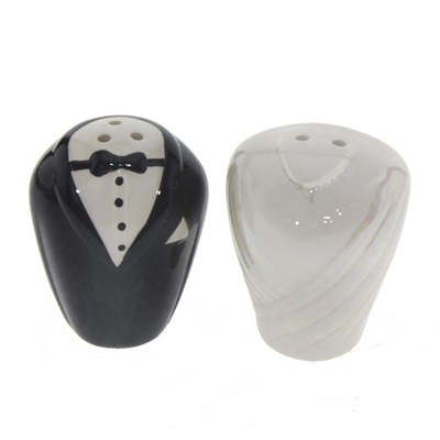 5x6cm Gelin Damat Tuzluk Karabiberlik Porselen