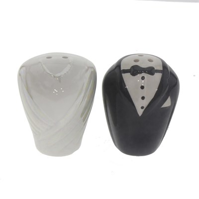 5x6cm Gelin Damat Tuzluk Karabiberlik Porselen