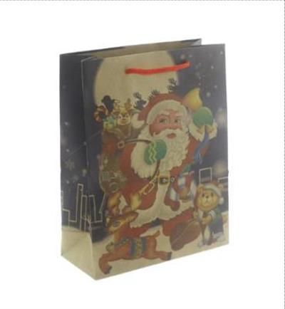6 Adet 15x20cm Kraft Çanta Yılbaşı Noel Baba