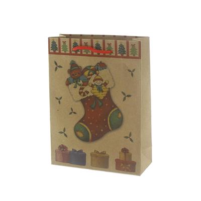 6 Adet 15x20cm Kraft Karton Çanta Çoraplı