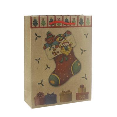 6 Adet 15x20cm Kraft Karton Çanta Çoraplı