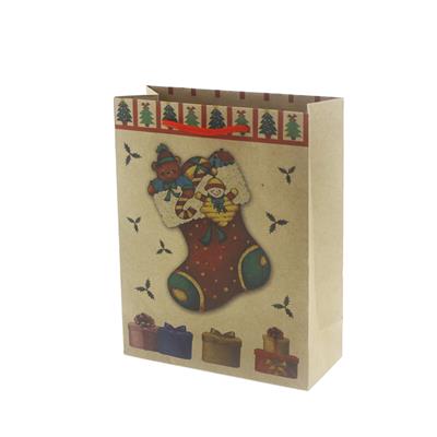 6 Adet 19x24cm Kraft Karton Çanta Çoraplı