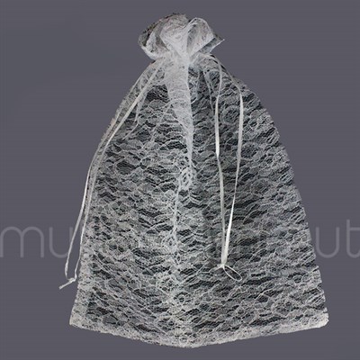 6 Adet 30x40cm Dantel Kese Hediyelik Kese