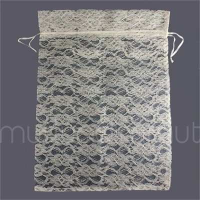 6 Adet 30x40cm Dantel Kese Hediyelik Kese