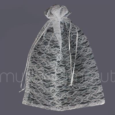 6 Adet 30x40cm Dantel Kese Hediyelik Kese