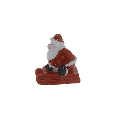 6 Adet 3x3x2cm Noel Baba Biblo Kızakta
