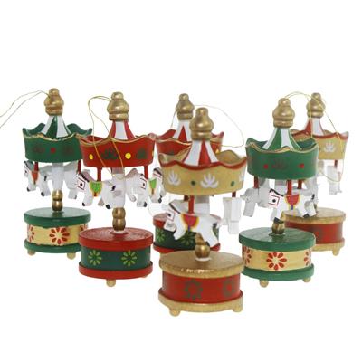 6 Adet 3x7.5cm Minik Atlı Karınca Süs Kırmızı Altın Yeşil