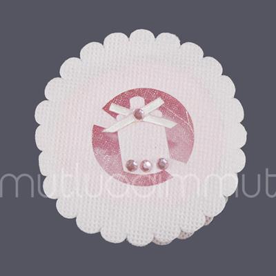 6 Adet Biberonlu Pembe Kumaş Kutu