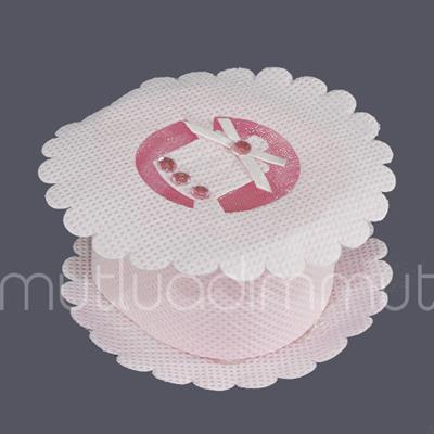 6 Adet Biberonlu Pembe Kumaş Kutu