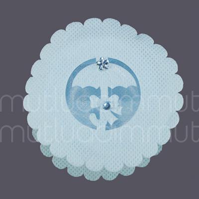 6 Adet Şemsiyeli Mavi Kumaş Kutu