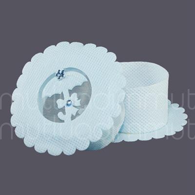 6 Adet Şemsiyeli Mavi Kumaş Kutu