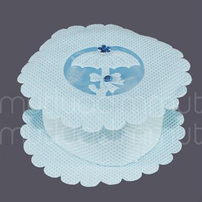 6 Adet Şemsiyeli Mavi Kumaş Kutu