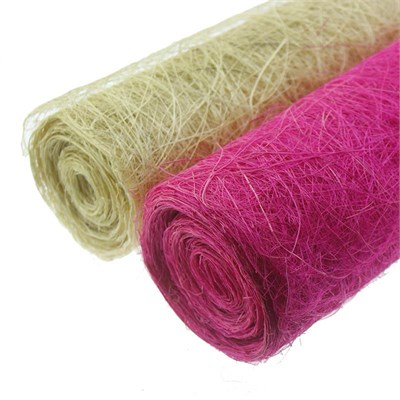60cm x 8metre Abaka Doğal Lif Kumaş Buketlik Buket Tülü