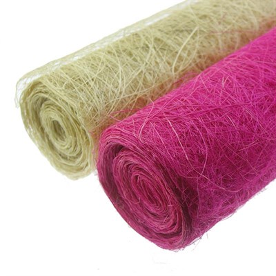 60cm x 8metre Abaka Doğal Lif Kumaş Buketlik Buket Tülü
