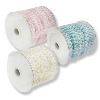 6mm X 25metre İpe Dizili Yarım İnci Makara