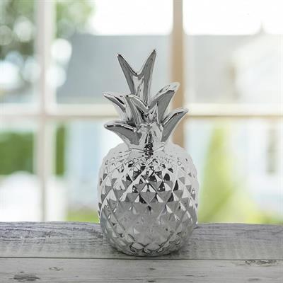 7x15cm Ananas Metalize Dekor Biblo