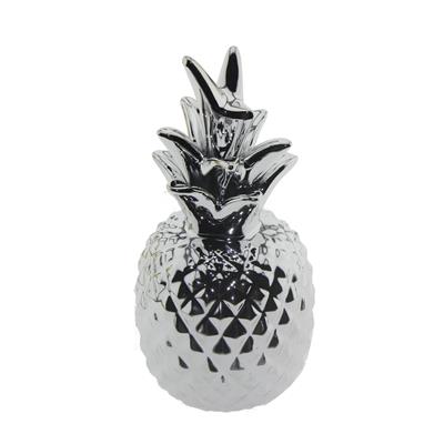 7x15cm Ananas Metalize Dekor Biblo