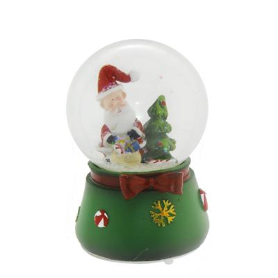 8x12cm Müzikli Işıklı Kar Küresi Noel Baba Yılbaşı