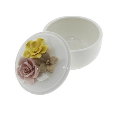 8x7cm Çiçekli Porselen Şekerlik