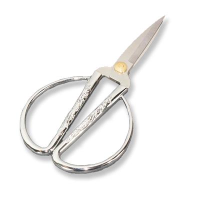 9x18cm İşlemeli Metal Nişan Makası