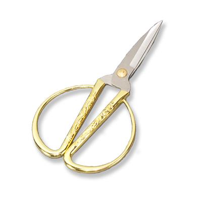 9x18cm İşlemeli Metal Nişan Makası