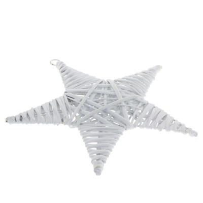 Ahşap Yıldız Kapı Süsü Bambu 30cm