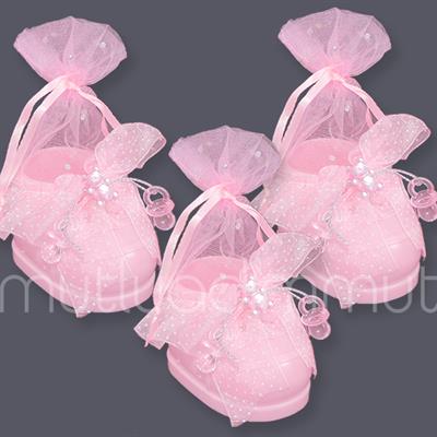 Ayı Ve Emzikli Keseli Plastik Patik Ayakkabı 12 Adet