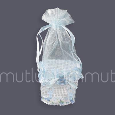 Ayıcıklı Tüllü Keseli Bebek Çanta 12 Adet