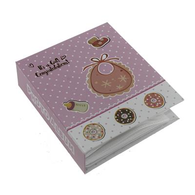 Bebek Fotoğraf Albümü 13x17cm Pembe Önlüklü