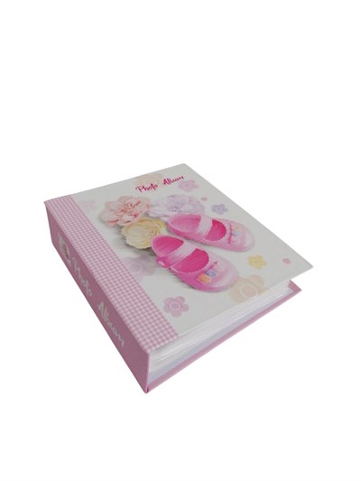 Bebek Fotoğraf Albümü 13x17cm Pembe Patikli