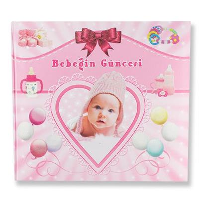 Bere Takmış Bebeğin Güncesi Anı Defteri Pembe