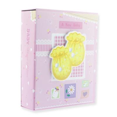 Fotoğraf Albümü 14x17cm Pembe Patikli