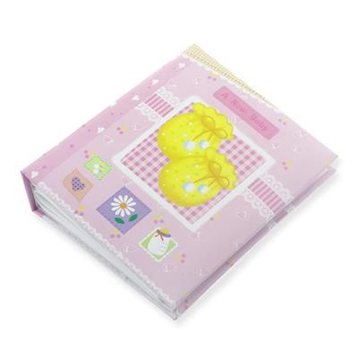 Fotoğraf Albümü 14x17cm Pembe Patikli