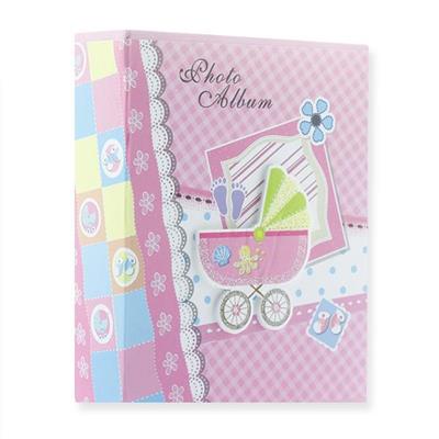 Fotoğraf Albümü 14x17cm  Pembe Pusetli