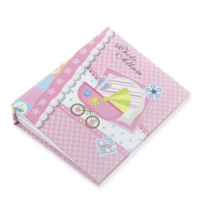 Fotoğraf Albümü 14x17cm  Pembe Pusetli