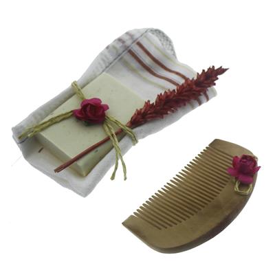 Hasır Sepette Hamam Seti 6 Parça Peştemalli