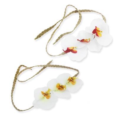 Helen Taç Yapay Orkide Çiçekli Saç Bandı