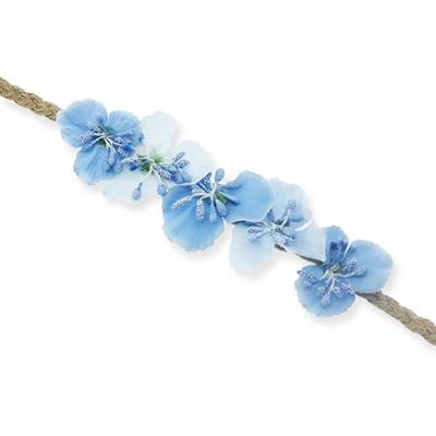 Helen Taç Yapay Tomurcuklu Mavi Saç Bandı