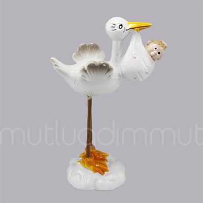 Kundakta Bebek Taşıyan Leylek Biblo 12 Adet
