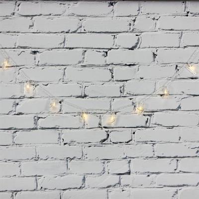 Led Işık Plastik 10lu  Mandal Şerit Aydınlatma Pilli Ağaç Süsü