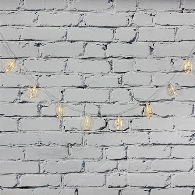 Led Işık Plastik Fener Dekor 10lu Şerit Aydınlatma Pilli Ağaç Süsü
