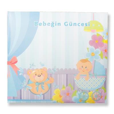 Mavi Pusetli Ayıcıklı Bebeğin Güncesi Anı Defteri