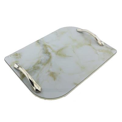 Mermer Görünümlü Dikdörtgen Tepsi