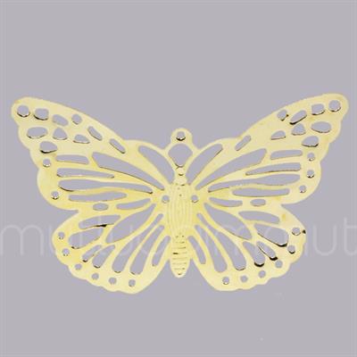 Metal Büyük Kelebek 20 Adet