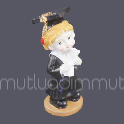 Mezuniyet Kepli Kız Biblo 12 Adet