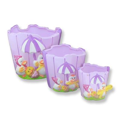 Ördekli Seramik Saksı 3lü Set