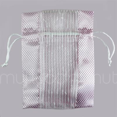 Parlak Önü Tüllü Kese 11x15cm 12 Adet