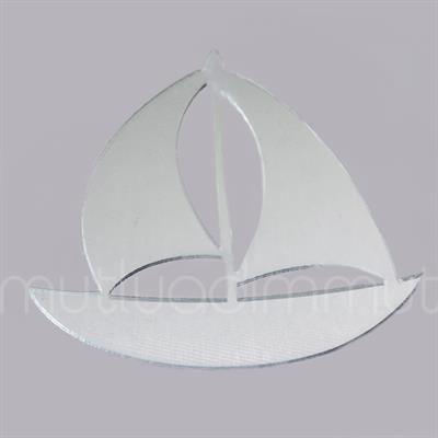 Pleksi Ayna Sticker Yelkenli Büyük 12 Adet