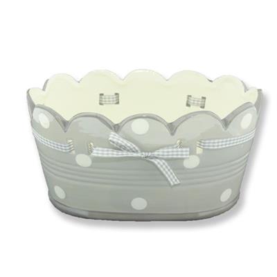 Puanlı Seramik Saksı 3lü Set