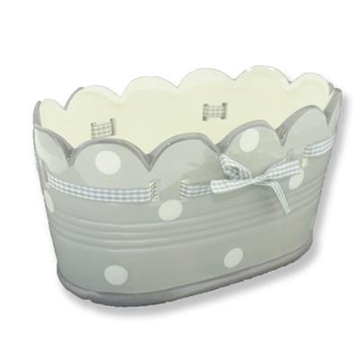 Puanlı Seramik Saksı 3lü Set